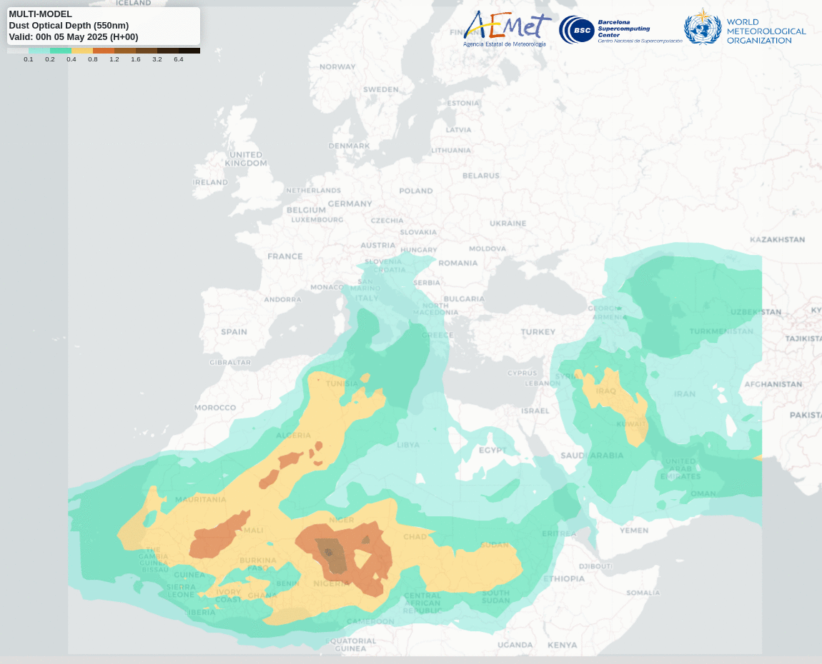 Ambiental dust map