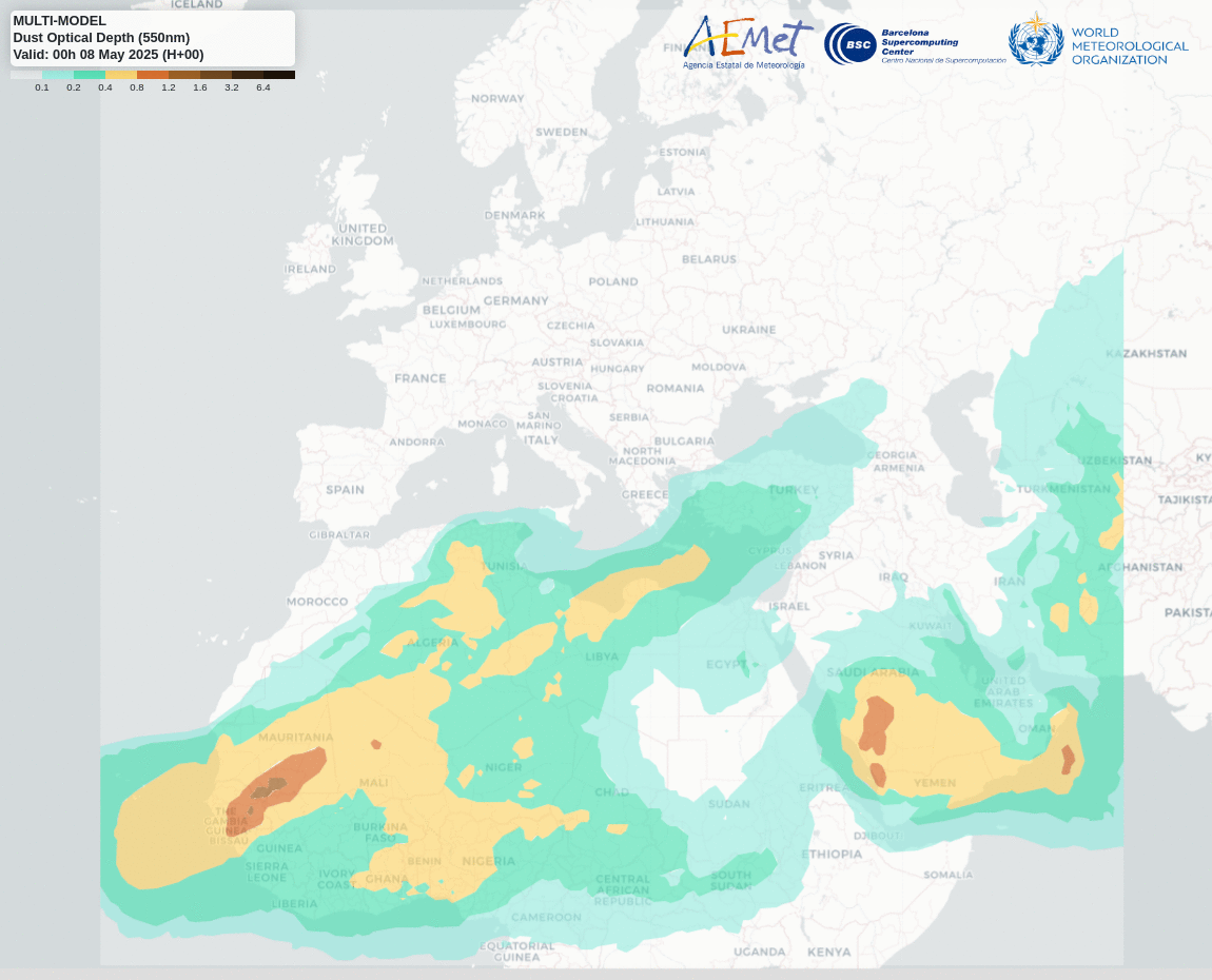 Ambiental dust map