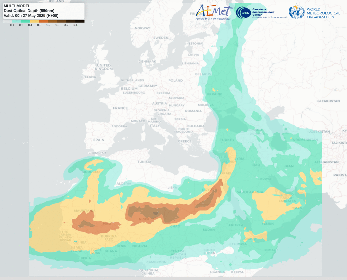 Ambiental dust map