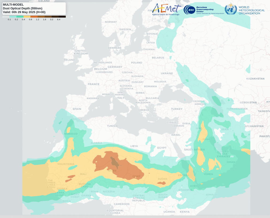 Ambiental dust map
