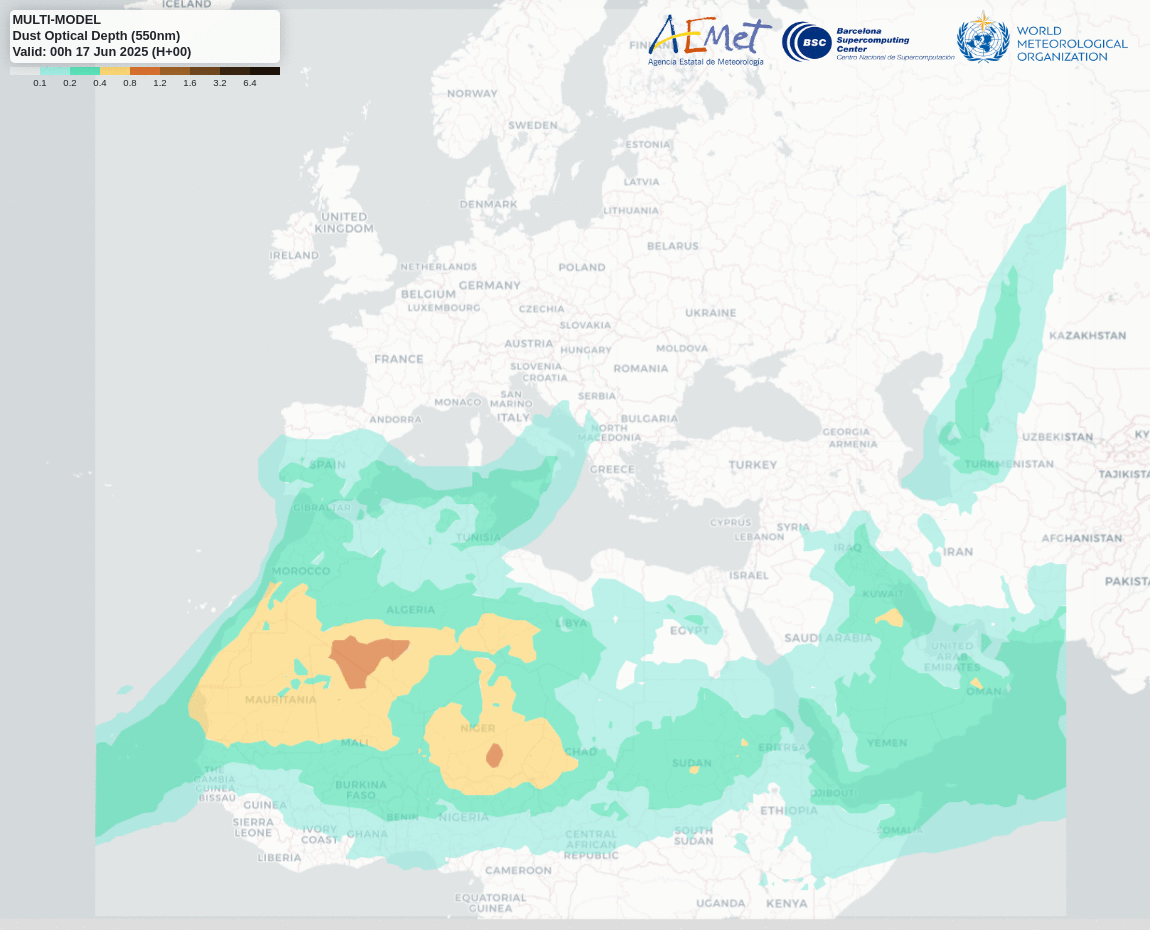 Ambiental dust map