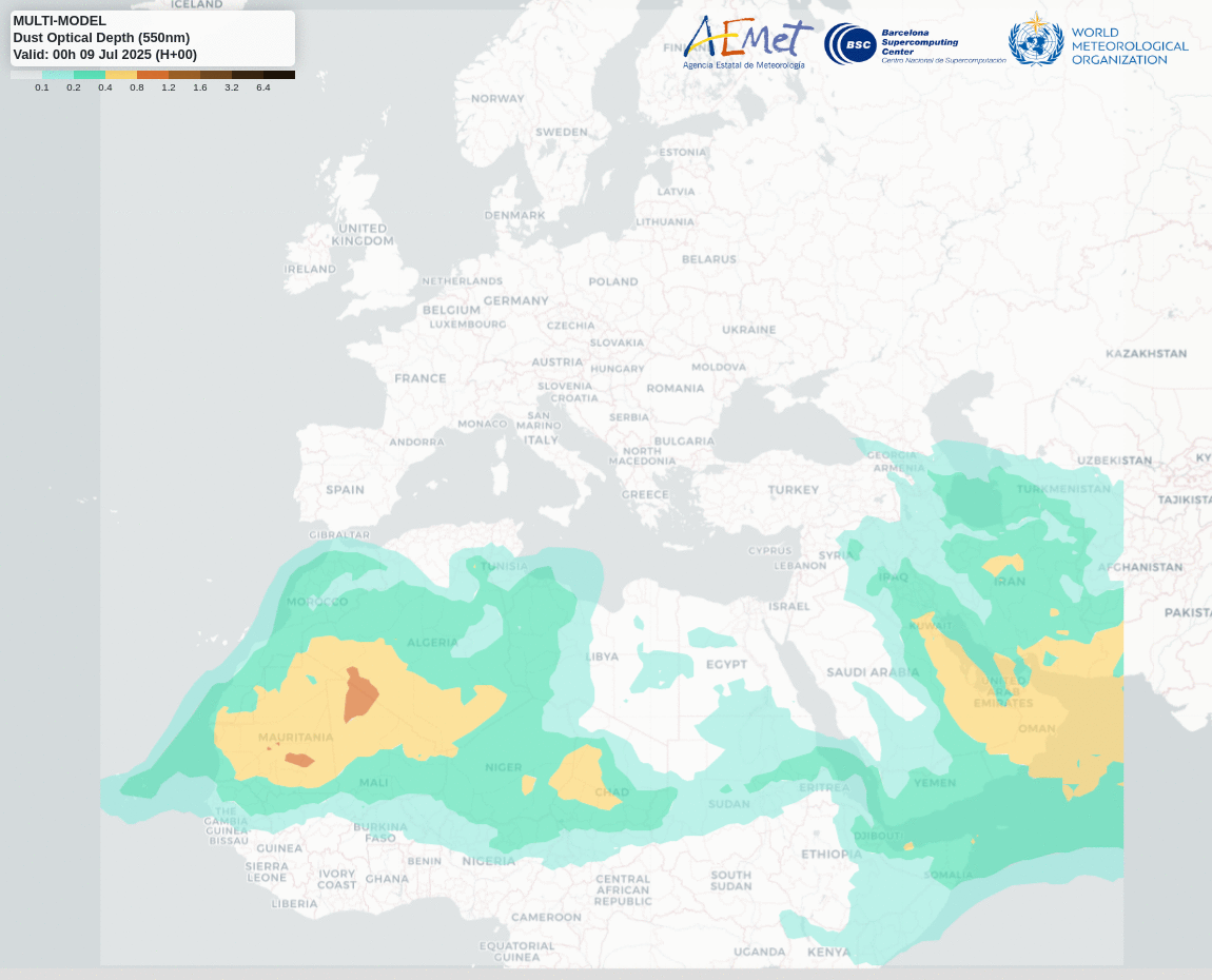 Ambiental dust map