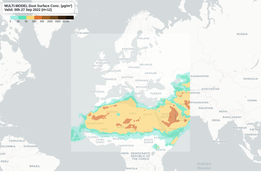 Ambiental dust map