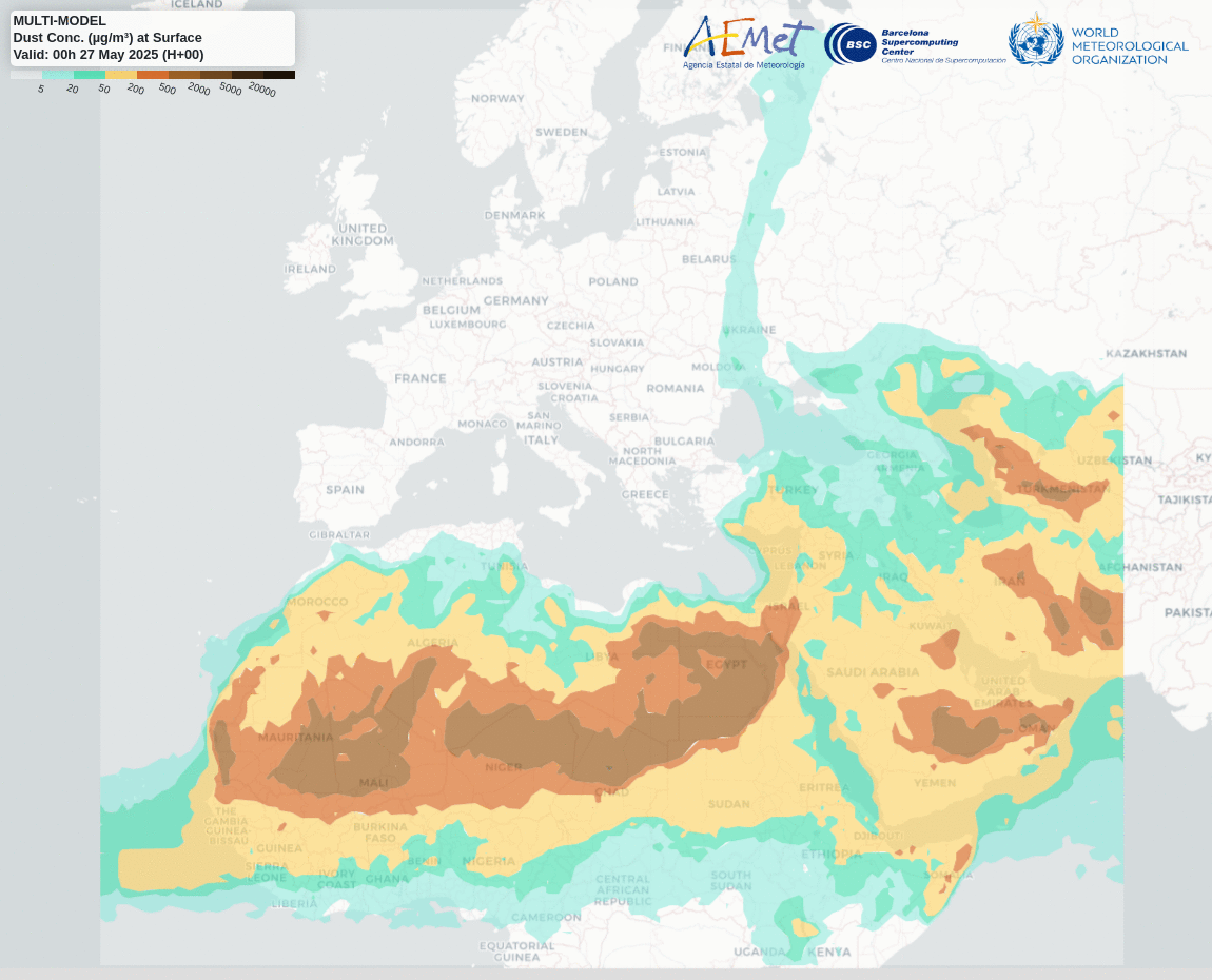 Ambiental dust map